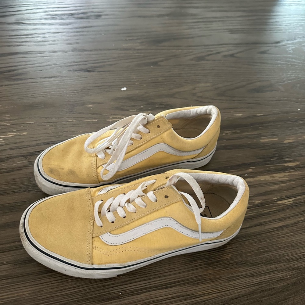 Vans Classic Yellow and White Sneakers